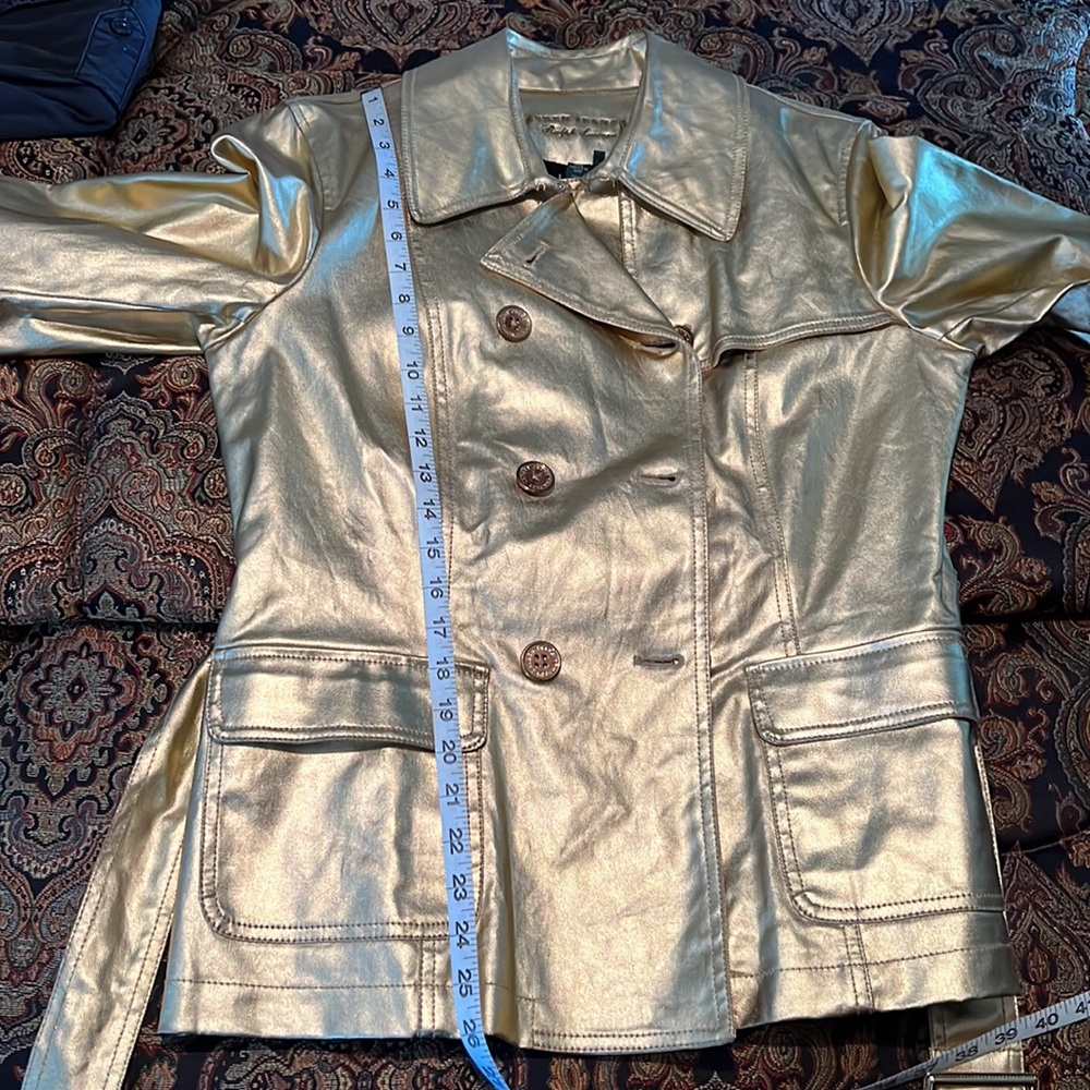 Ralph Lauren Gold Coat Size Large - Picture 11 of 11